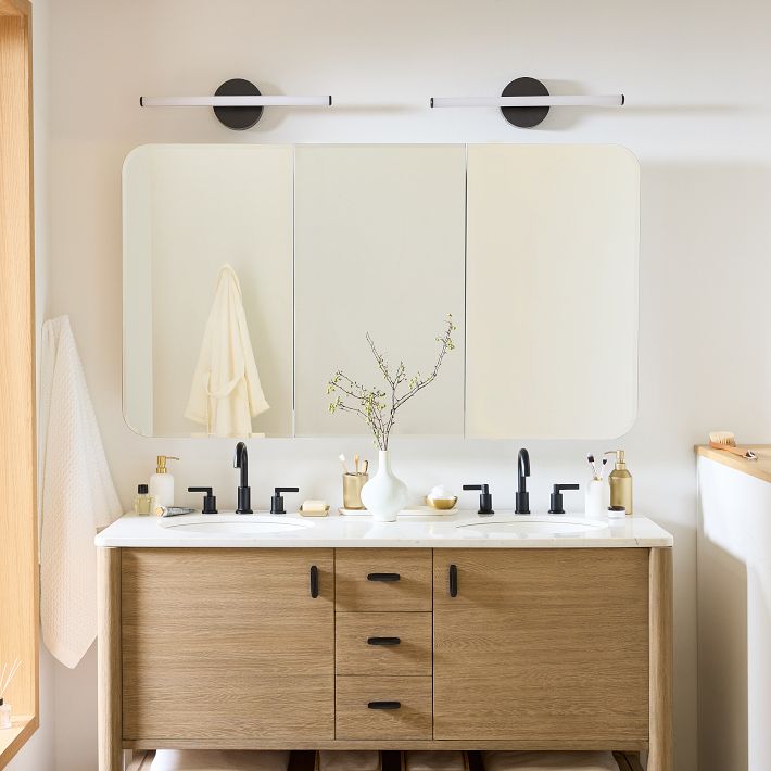 Frameless Seamless Triple Medicine Cabinet West Elm