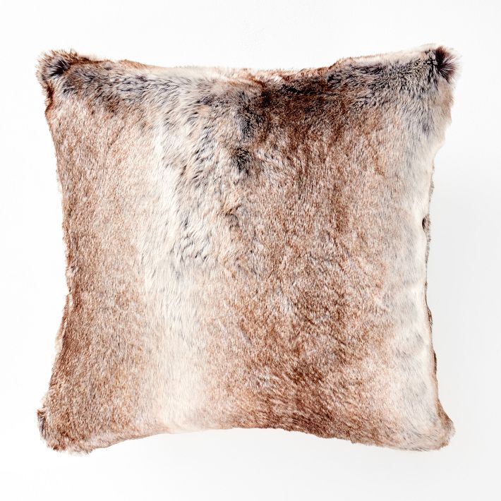 Faux fur shops floor pillow