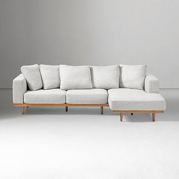 Newport 2 Piece Chaise Sectional 110.5 West Elm