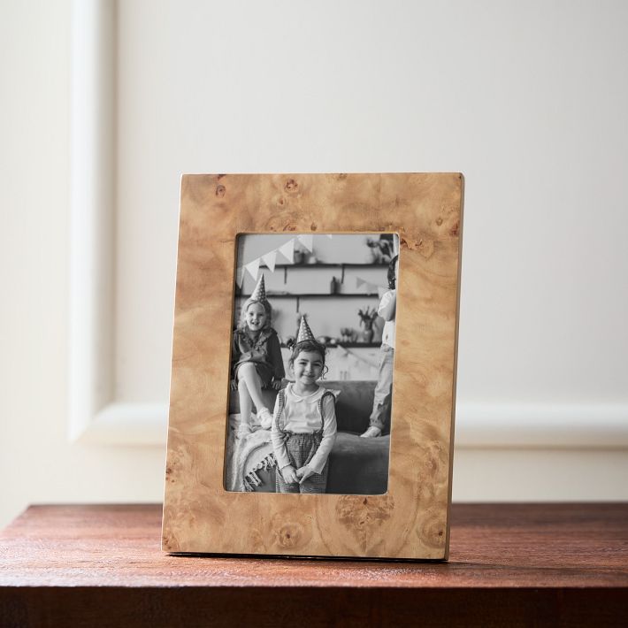 Burled Wood Tabletop Frame