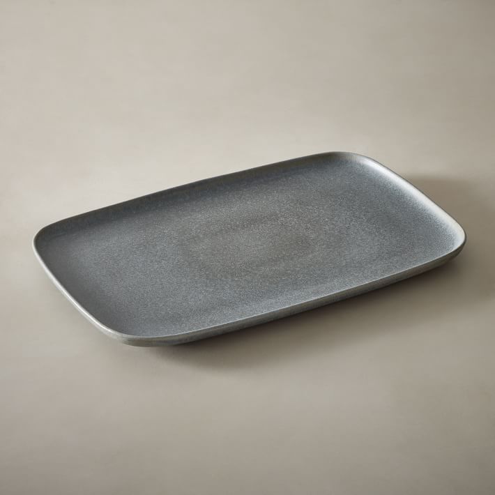 Large Kanto Stoneware Serving Platter (Artic Blue)