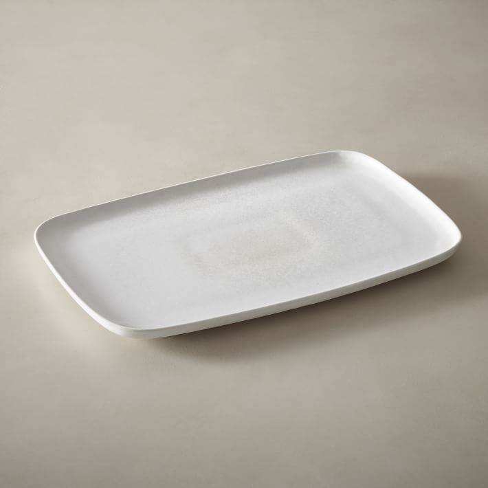 Kanto Stoneware Serving Platter Ice White Large