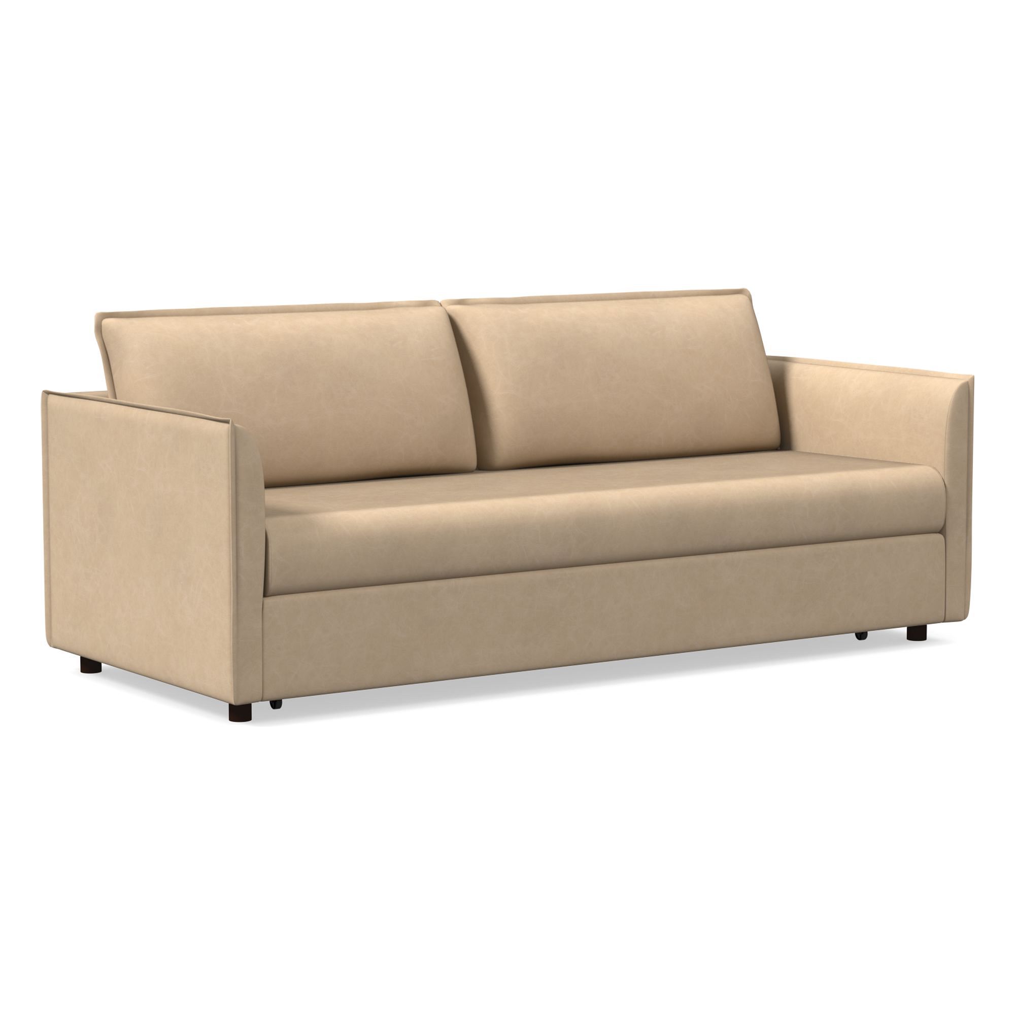 Whitman Leather Trundle Sofa (82") | West Elm