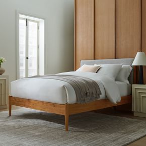 Mid Century Upholstered Bed West Elm