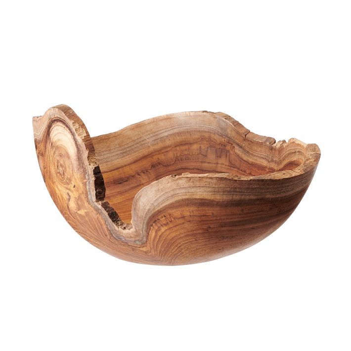 Takara Teak Wood Live Edge Bowl