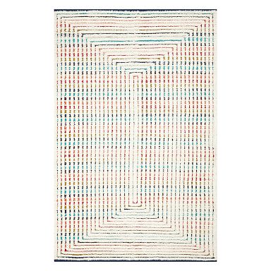 Concentric Rainbows Performance Rug