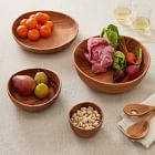 Organic Shaped Wood Serving Bowls