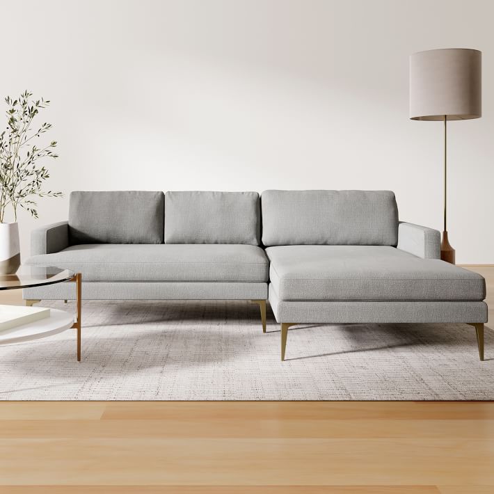 Andes Chaise Sectional Sofa With Chaise West Elm