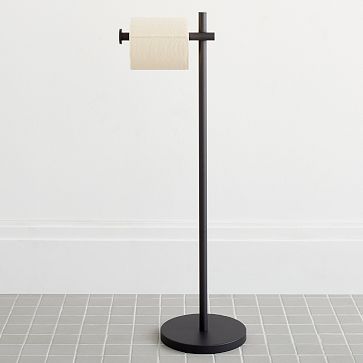 Freestanding toilet paper holder discount