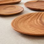 Organic Shaped Wood Charger