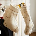 Embroidered Beaded Felt Stockings