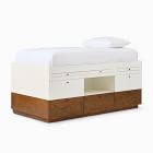 Modern Captain's Bed, Twin, Acorn + White, WE Kids