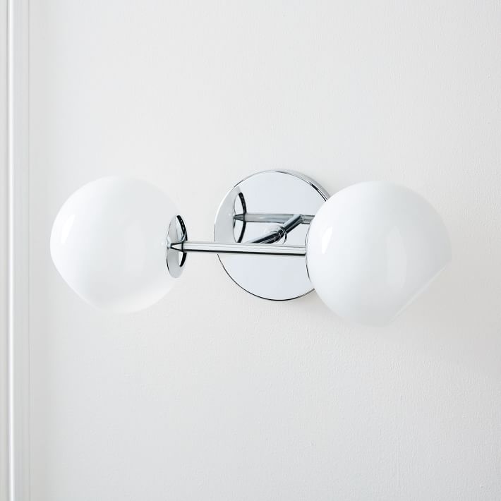 Staggered glass sconce top