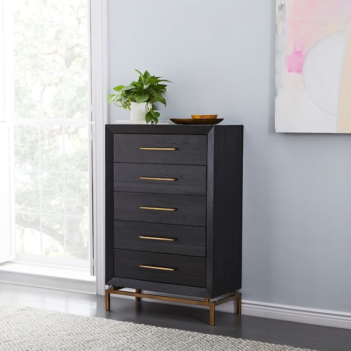 Alexa Burnished 5 Drawer Dresser 33.5 West Elm