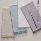 Frayed Edge Cotton Napkin Sets