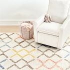 Rainbow Diamond Shag Rug