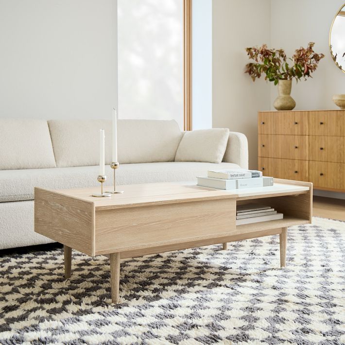 Mid century lift top coffee table discount