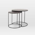 Lavastone Round Nesting Side Tables (19.75&quot;)