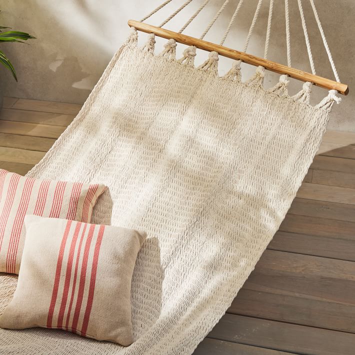 Organic Double Weave Hammock - Natural