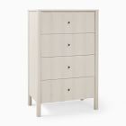 Scalloped Tall 4-Drawer Dresser (30&quot;)