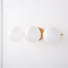 Sphere &amp; Stem 3-Light Sconce (24&quot;)