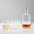 Metallic Base Decanter &amp; Glassware Set