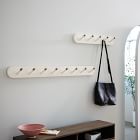 Mid-Century Hook Rack - White