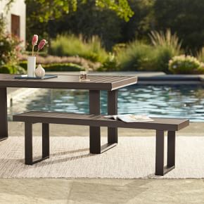 Aluminum outdoor bench seat discount