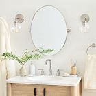 Metal Frame Pivot Oval Wall Mirror - 26&quot;