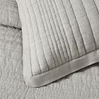 European Flax Linen Linework Quilt &amp; Shams - Clearance