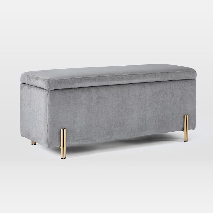West elm mod storage bench discount