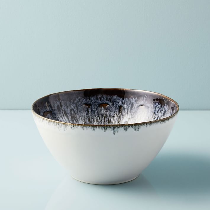 Reactive Glaze Stoneware Serving Bowl