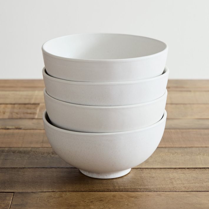Kanto Stoneware Ramen Bowl Sets - Color Ice White