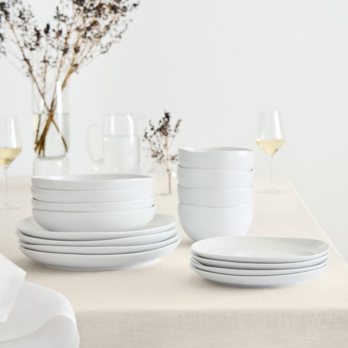 Organic Porcelain Dinnerware (Set of 16)