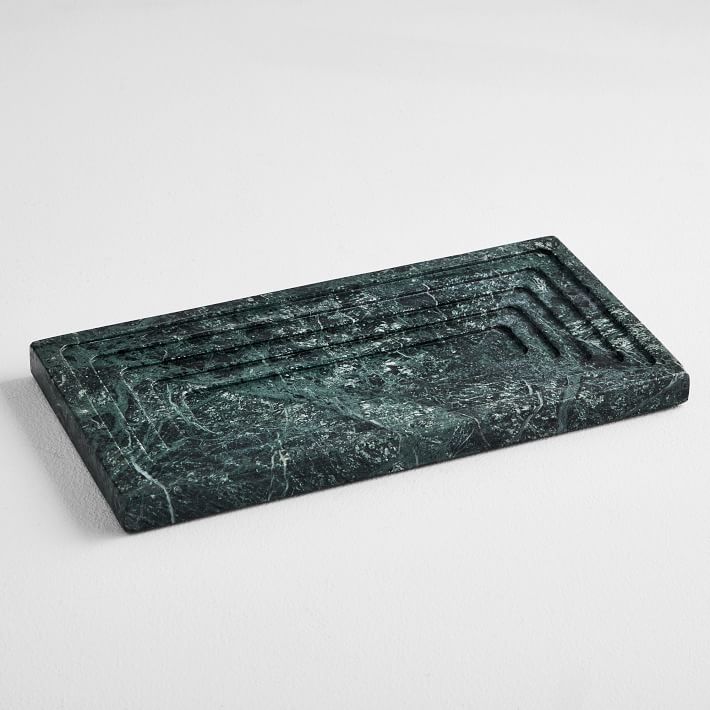 Foundations Marble Vanity Tray - 12"W - Green