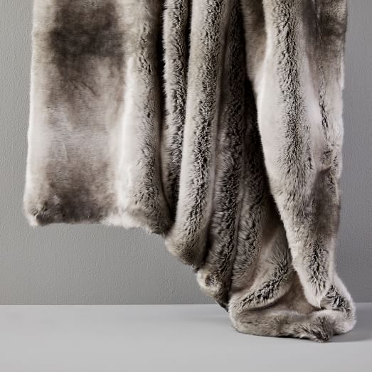 West Elm Faux Fur deals Throw