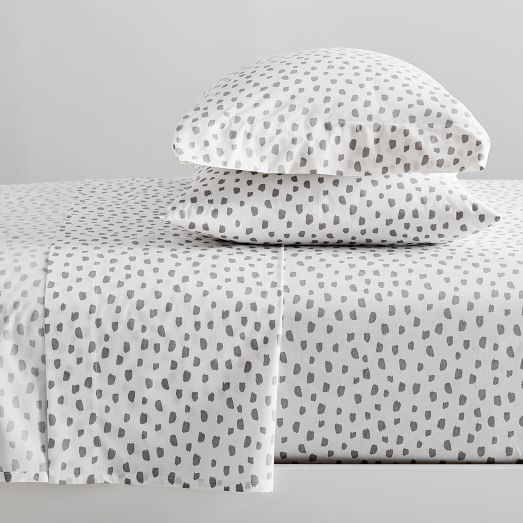 Brushstroke Dot Sheet Set West Elm