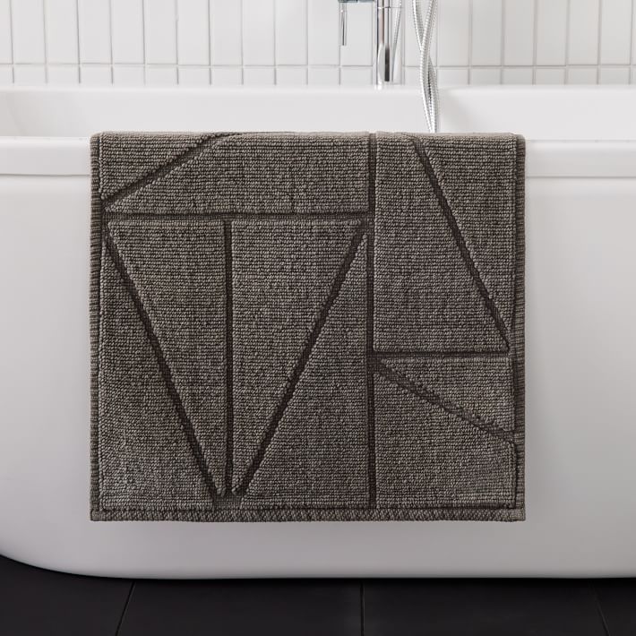 Triangle Sculpted Bath Mat 20" x 34"