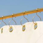 Quiet Town Shower Curtain Rings - Brass