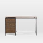 Modern Industrial Metal &amp; Wood Writing Desk (51&quot;)