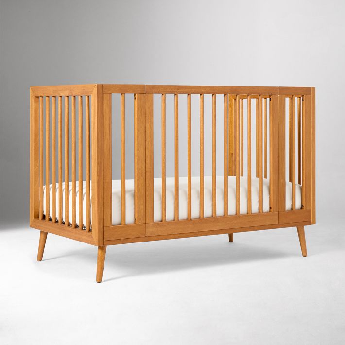 Pottery barn mid century mini crib best sale