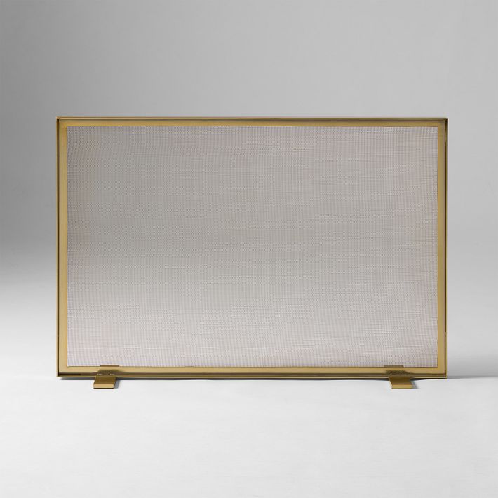 Thin Metal Fireplace Screen