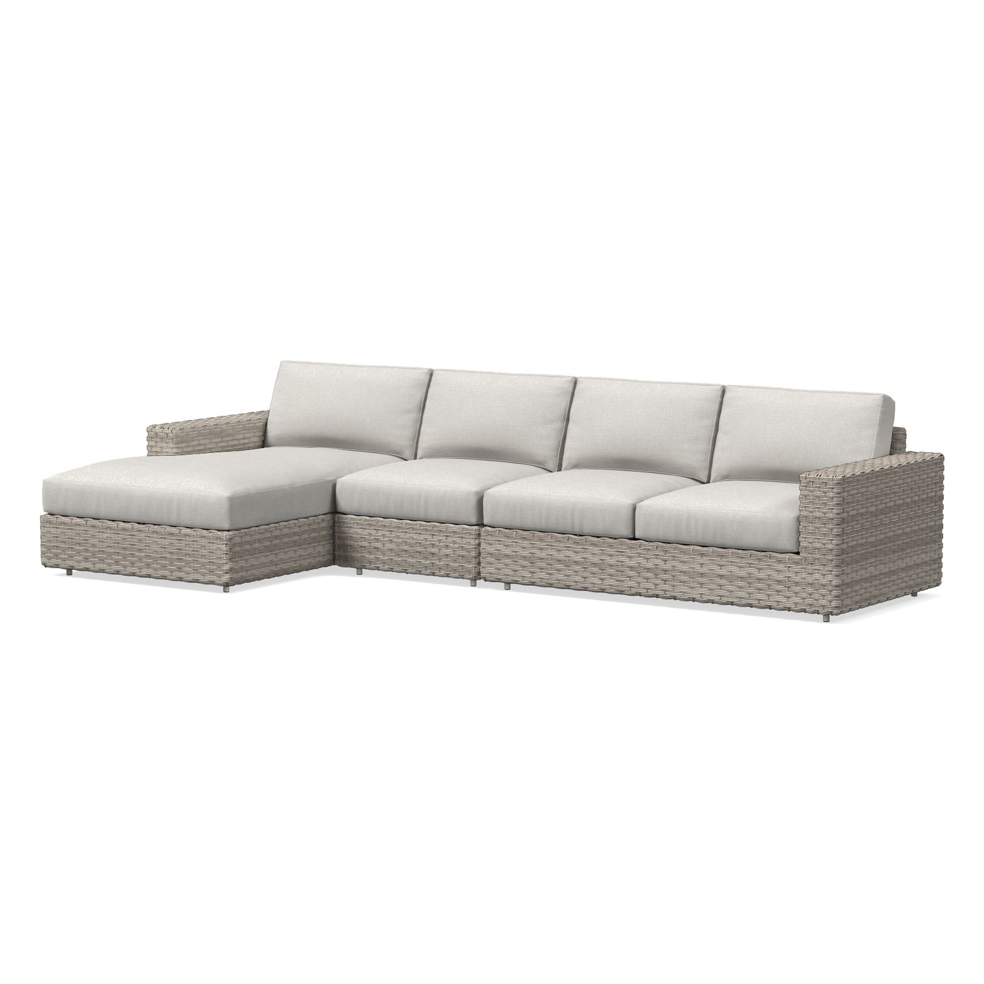 Urban Outdoor 3-Piece Chaise Sectional Cushion Covers | West Elm