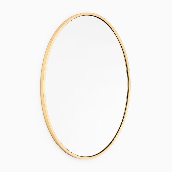 Metal Frame Oval Wall Mirror