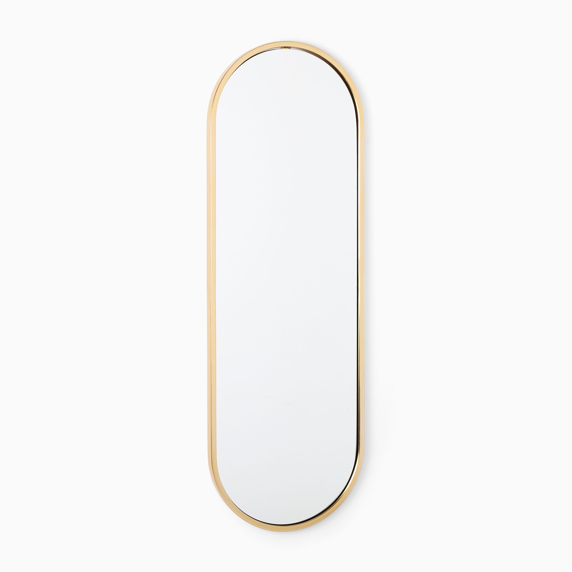 Metal Framed Pill Wall Mirror | West Elm