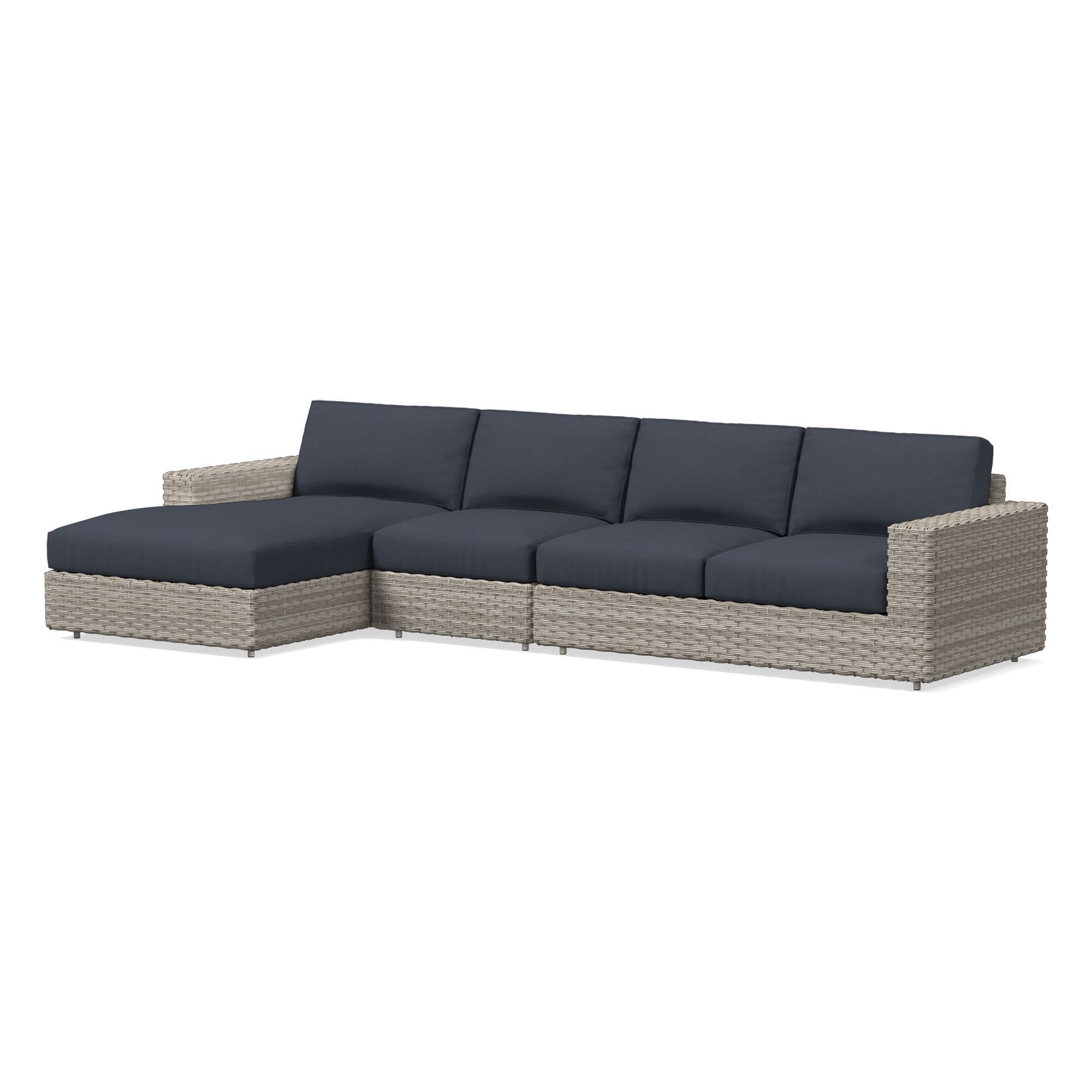 Urban Outdoor 3-Piece Chaise Sectional Cushion Covers | West Elm