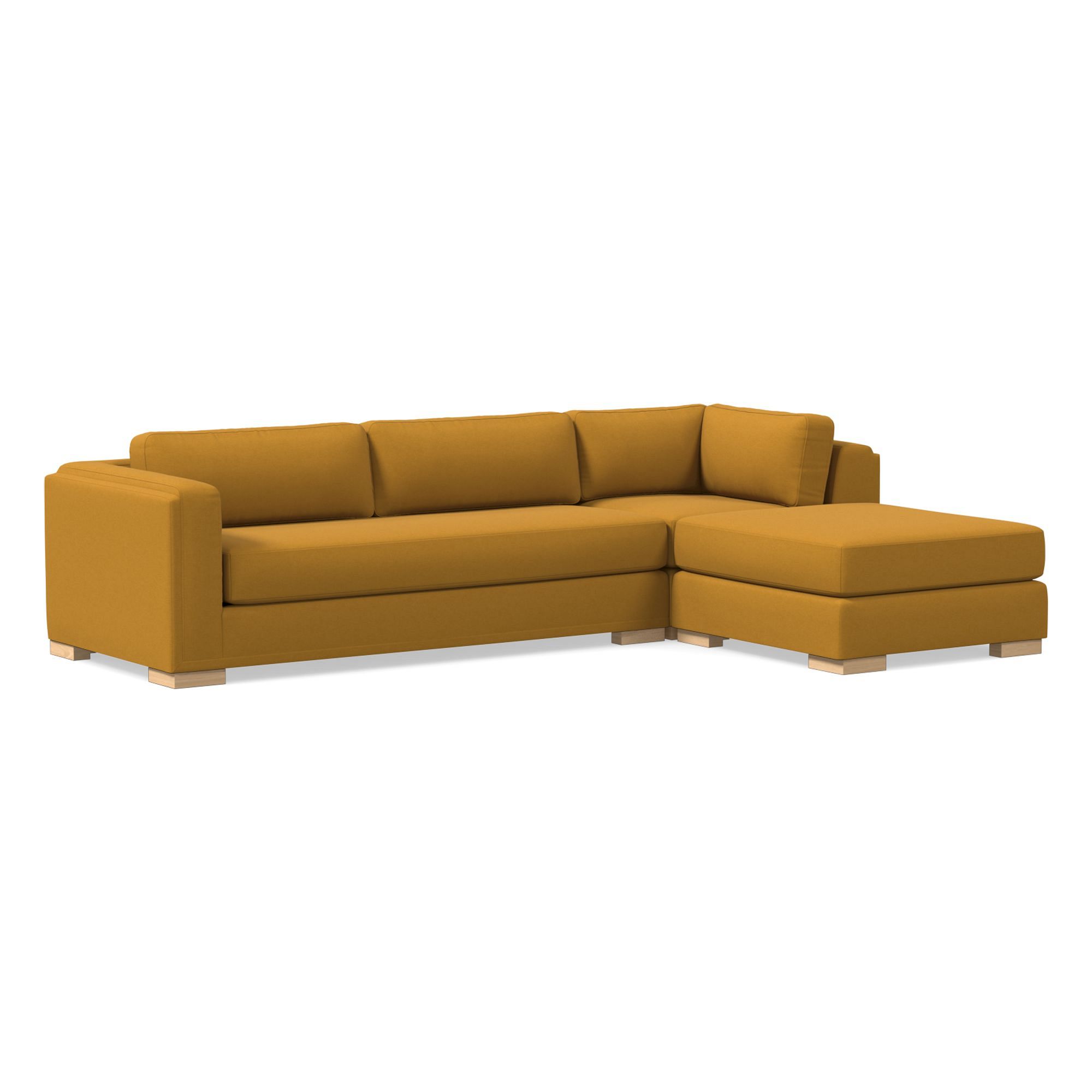 Nassau 3-Piece Ottoman Sectional (117") | West Elm