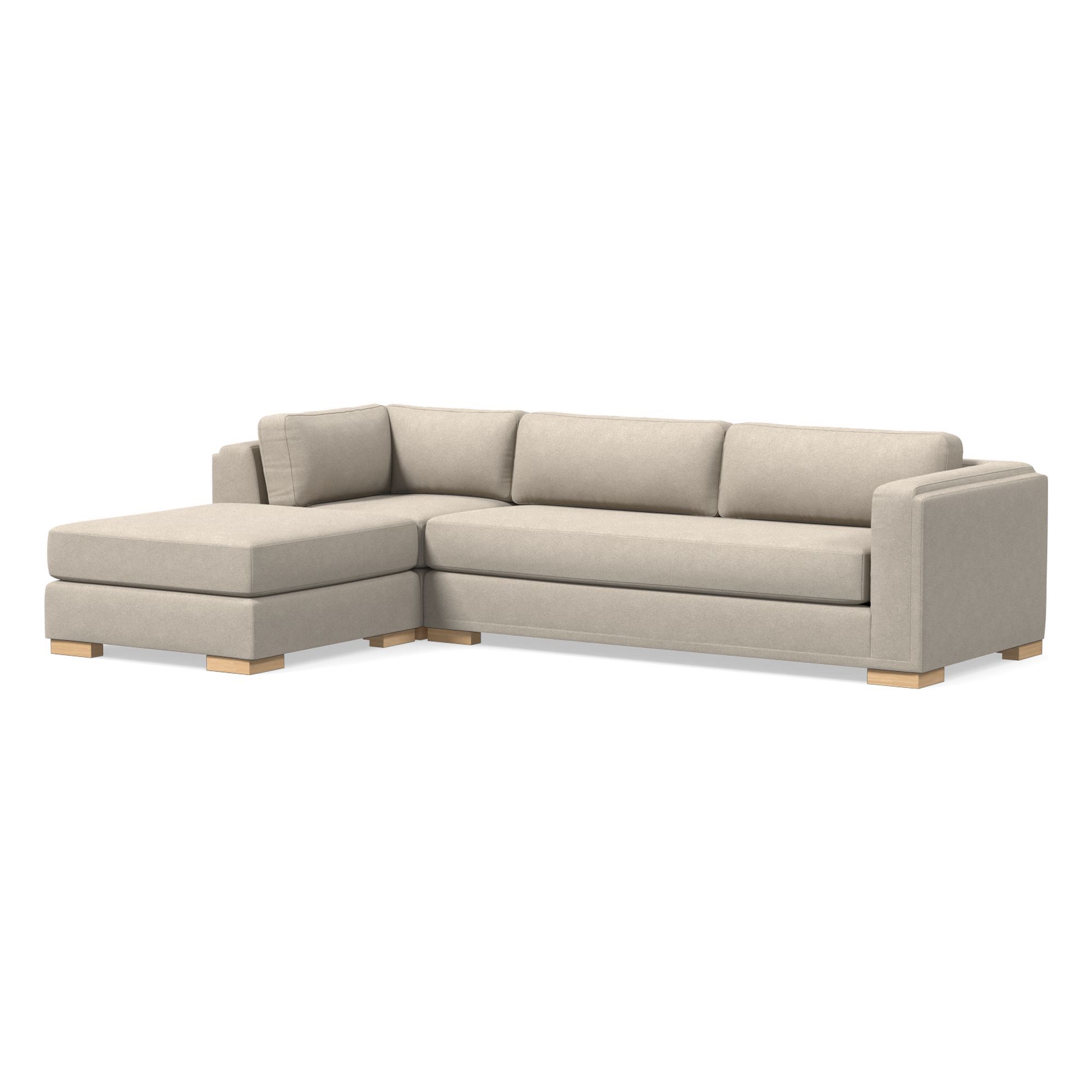 Nassau 3-Piece Ottoman Sectional (117") | West Elm