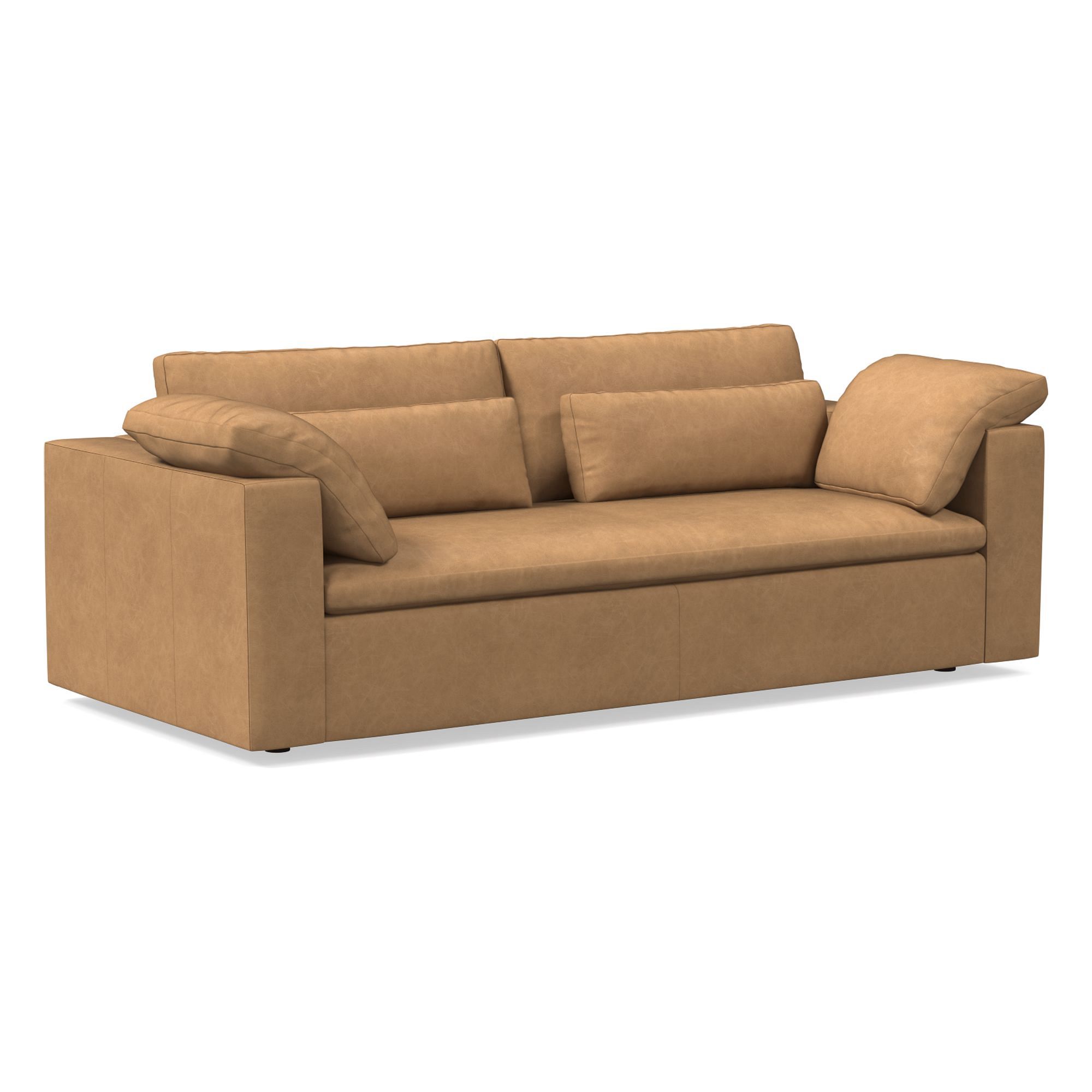 Harmony Modular Leather Sofa (82"–92") | West Elm