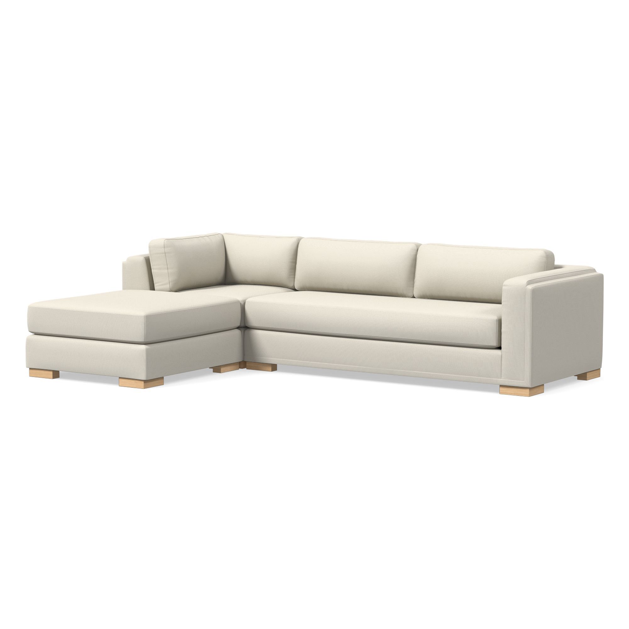 Nassau 3-Piece Ottoman Sectional (117") | West Elm